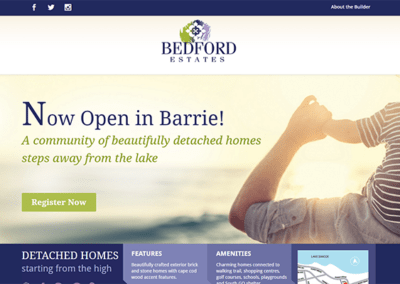 Bedford Estates Website Design & Development