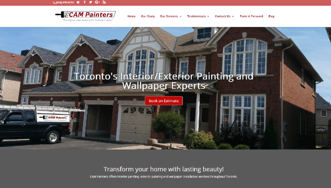 CAM Painters - website design - website development